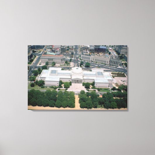 Uitzicht van de nationale kunstgalerie canvas afdruk (Voorkant)