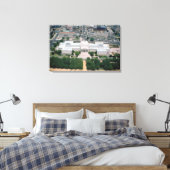 Uitzicht van de nationale kunstgalerie canvas afdruk (Insitu (Slaapkamer))