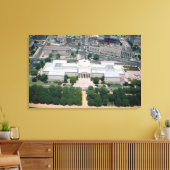Uitzicht van de nationale kunstgalerie canvas afdruk (Insitu (Woonkamer))