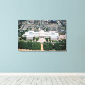 Uitzicht van de nationale kunstgalerie canvas afdruk (Insitu (Houten vloer))