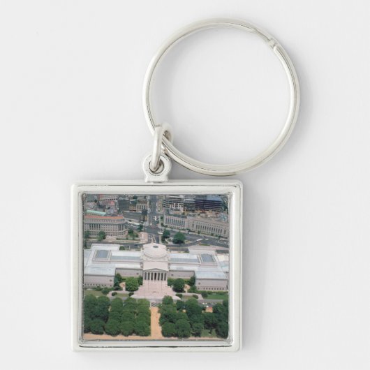 Uitzicht van de nationale kunstgalerie sleutelhanger (Voorkant)