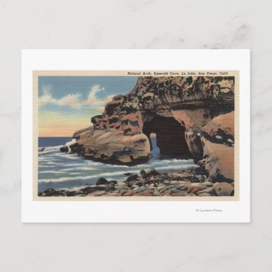 Uitzicht van de natuurlijke Arch, Emerald Cove Briefkaart (Voorkant)
