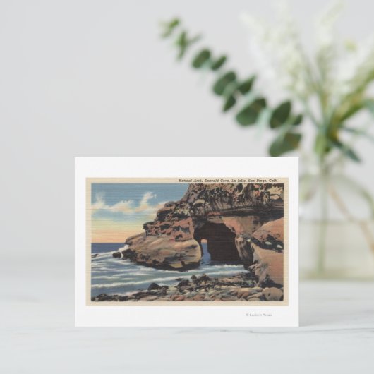 Uitzicht van de natuurlijke Arch, Emerald Cove Briefkaart (Staand voorkant)