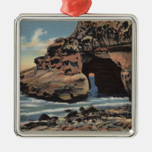 Uitzicht van de natuurlijke Arch, Emerald Cove Metalen Ornament