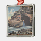 Uitzicht van de natuurlijke Arch, Emerald Cove Metalen Ornament (Links)