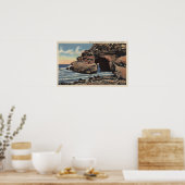 Uitzicht van de natuurlijke Arch, Emerald Cove Poster (Keuken)