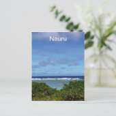 uitzicht van de nauru oceaan briefkaart (Staand voorkant)