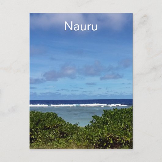 uitzicht van de nauru oceaan briefkaart (Voorkant)