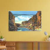 Uitzicht van de Navajo-brug bij Lee's Ferry Canvas Afdruk (Insitu (Woonkamer))