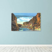 Uitzicht van de Navajo-brug bij Lee's Ferry Canvas Afdruk (Insitu (Houten vloer))