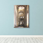 Uitzicht van de nave, c.1050 (foto) 2 canvas afdruk (Insitu (Houten vloer))