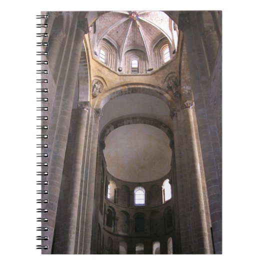 Uitzicht van de nave, c.1050 (foto) notitieboek (Voorkant)