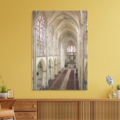 Uitzicht van de nave en het koor canvas afdruk (Insitu (Woonkamer))
