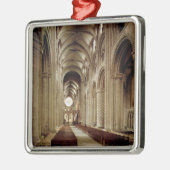 Uitzicht van de nave, gebouwd 1093-1289 metalen ornament (Links)