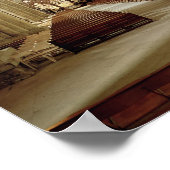 Uitzicht van de nave, gebouwd 1093-1289 poster (Hoek)