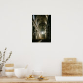 Uitzicht van de nave naar het koor, gebouwd poster (Keuken)
