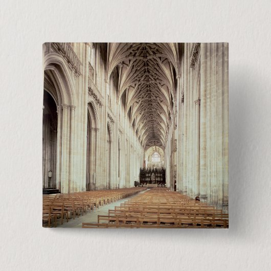 Uitzicht van de nave, verwijderd door William of Vierkante Button 5,1 Cm (Voorkant)