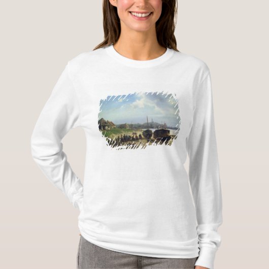 Uitzicht van de Nederlandse kust T-shirt (Voorkant)