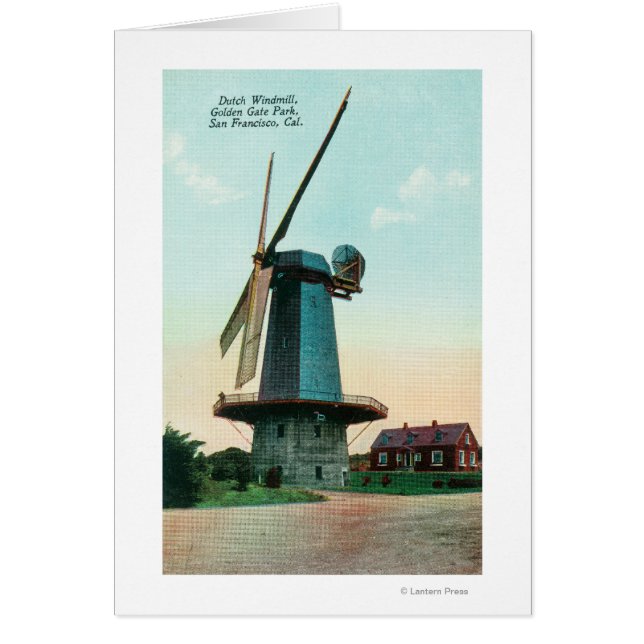 Uitzicht van de Nederlandse windmolen in het Golde (Voorkant)