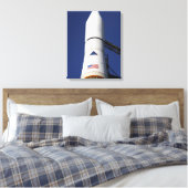 Uitzicht van de neuskegel van de delta IV-raket Canvas Afdruk (Insitu (Slaapkamer))