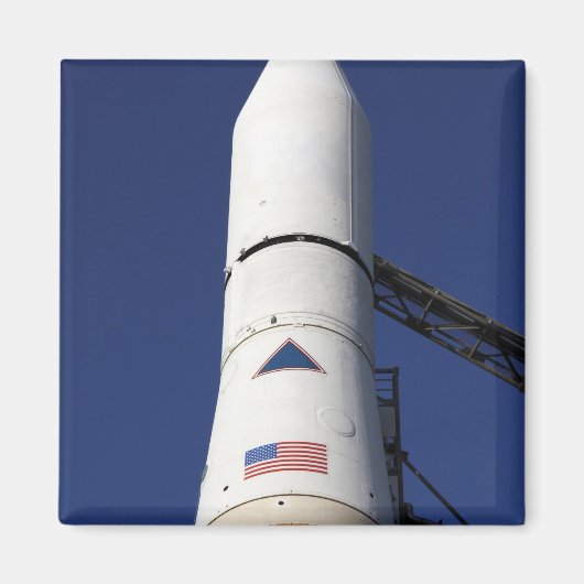 Uitzicht van de neuskegel van de delta IV-raket Magneet (Voorkant)