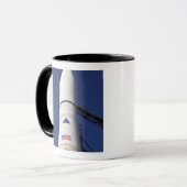 Uitzicht van de neuskegel van de delta IV-raket Mok (Voorkant links)