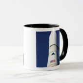 Uitzicht van de neuskegel van de delta IV-raket Mok (Voorkant rechts)