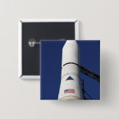 Uitzicht van de neuskegel van de delta IV-raket Vierkante Button 5,1 Cm (Voorkant /achterkant)