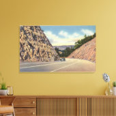 Uitzicht van de New Highway to Santa Cruz Canvas Afdruk (Insitu (Woonkamer))