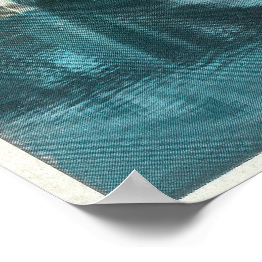 Uitzicht van de New Suspension Bridge Poster (Hoek)