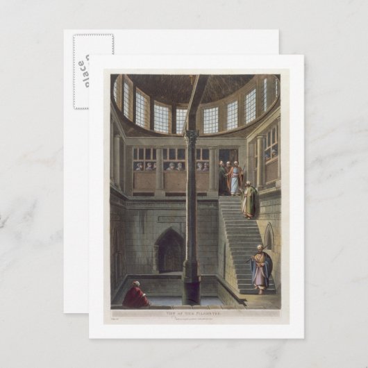 Uitzicht van de Nilometer, bord 2, van de 'Uitzich Briefkaart (Voorkant / Achterkant)