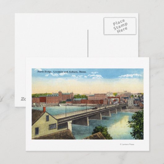 Uitzicht van de Noordbrug Briefkaart (Voorkant / Achterkant)