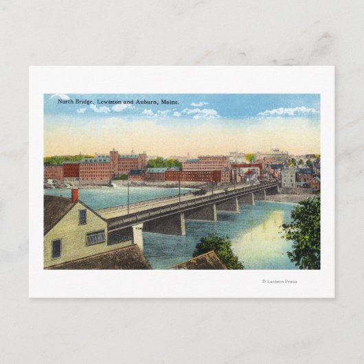 Uitzicht van de Noordbrug Briefkaart (Voorkant)