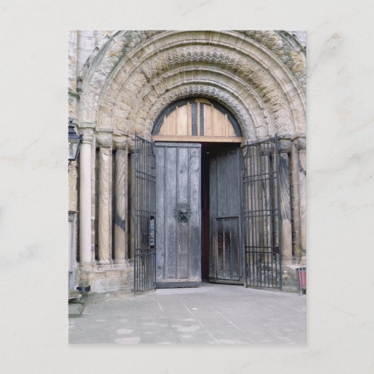 Uitzicht van de noorddeur van de kathedraal van Du Briefkaart (Voorkant)