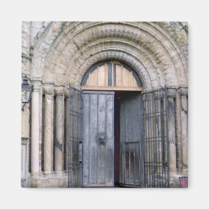 Uitzicht van de noorddeur van de kathedraal van Du Magneet