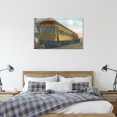 Uitzicht van de Noordelijke Elektrische Trein Canvas Afdruk (Insitu (Slaapkamer))