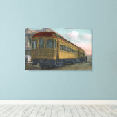 Uitzicht van de Noordelijke Elektrische Trein Canvas Afdruk (Insitu (Houten vloer))