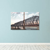 Uitzicht van de noordelijke Pacifische brug Canvas Afdruk (Insitu (Houten vloer))