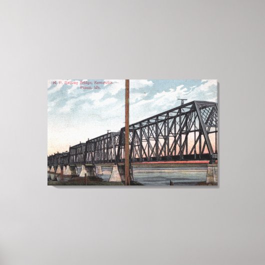 Uitzicht van de noordelijke Pacifische brug Canvas Afdruk (Voorkant)