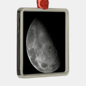 Uitzicht van de noordpool van de maan metalen ornament (Rechts)