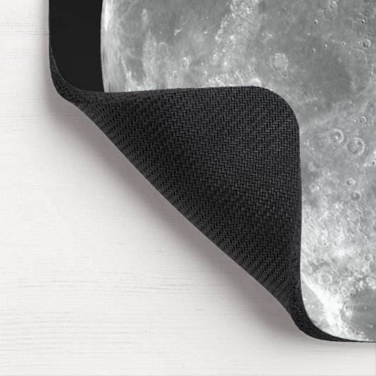 Uitzicht van de noordpool van de maan muismat (Hoek)