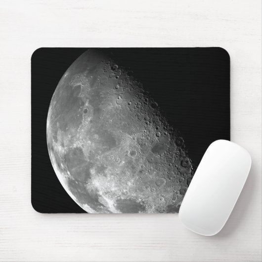 Uitzicht van de noordpool van de maan muismat (Met muis)