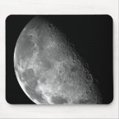 Uitzicht van de noordpool van de maan muismat (Voorkant)