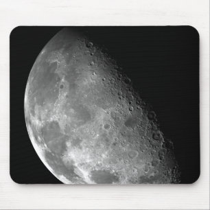 Uitzicht van de noordpool van de maan muismat