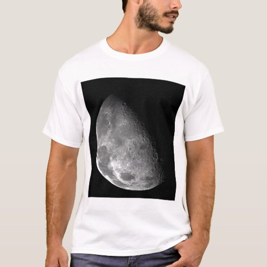 Uitzicht van de noordpool van de maan t-shirt (Voorkant)