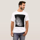 Uitzicht van de noordpool van de maan t-shirt (Voorkant volledig)