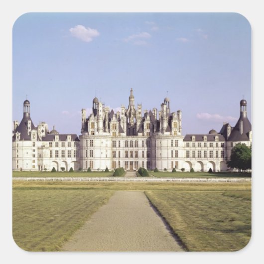 Uitzicht van de noordwestelijke gevel, 1519-46 vierkante sticker (Voorkant)