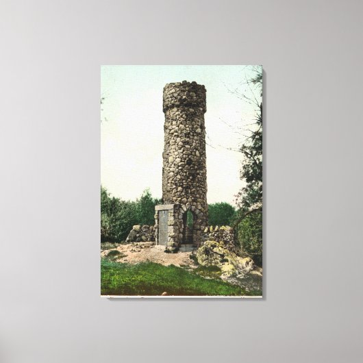 Uitzicht van de Norumbega Tower Canvas Afdruk (Voorkant)