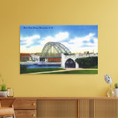 Uitzicht van de Notre Dame Bridge Canvas Afdruk (Insitu (Woonkamer))