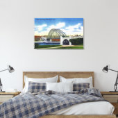 Uitzicht van de Notre Dame Bridge Canvas Afdruk (Insitu (Slaapkamer))